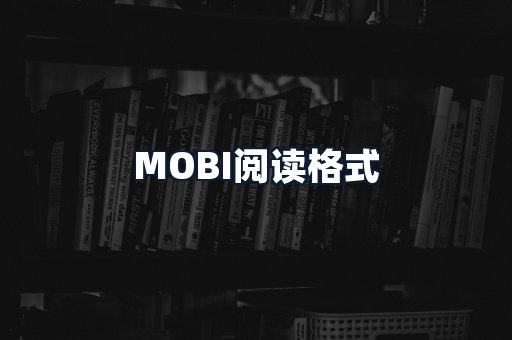 MOBI阅读格式